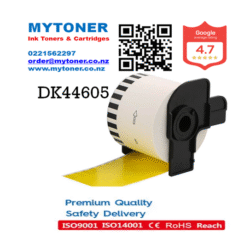 Brother DK44605 Continuous Yellow Label Roll 62mm x 30.48m