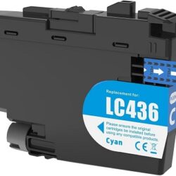 compatible Brother LC436 ink cartridge Cyan