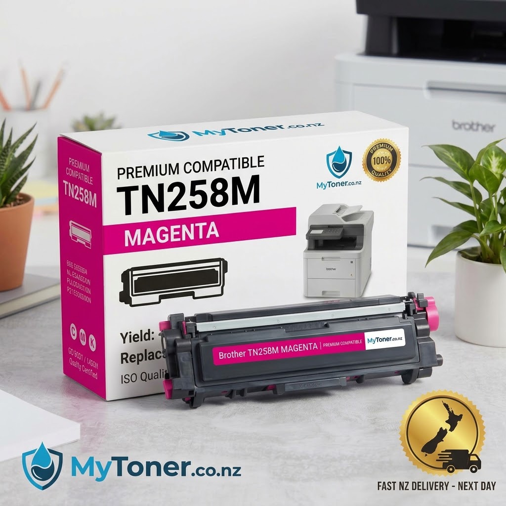 Premium Compatible Brother TN258 Magenta Toner Cartridge 1,000 Pages